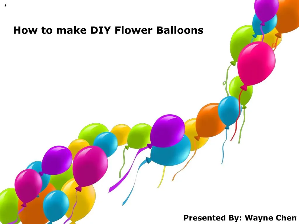 how to make diy flower balloons