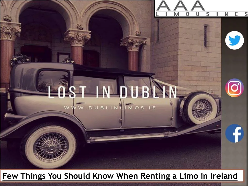 few things you should know when renting a limo