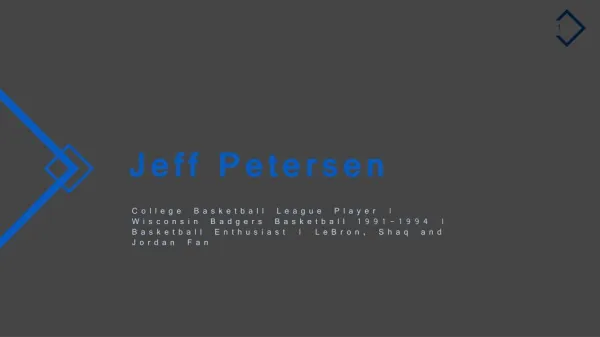 Jeffrey Peterson - College Basketball League Player From Wisconsin