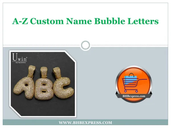 A-Z Custom Name Bubble Letters