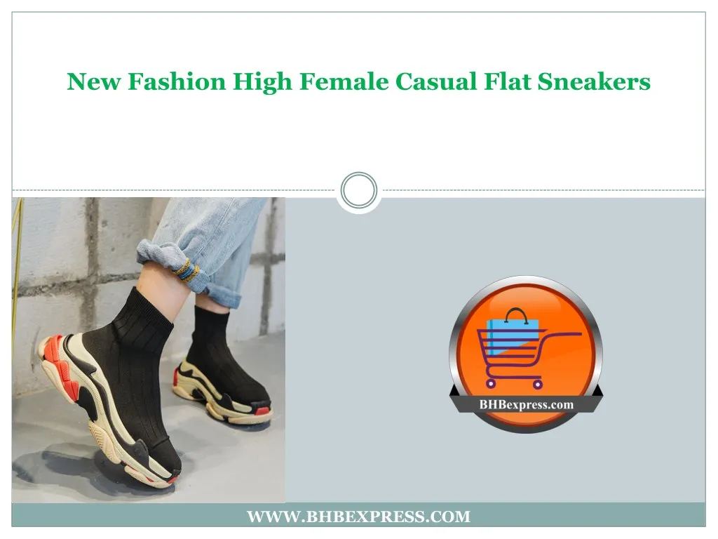 new fashion high female casual flat sneakers