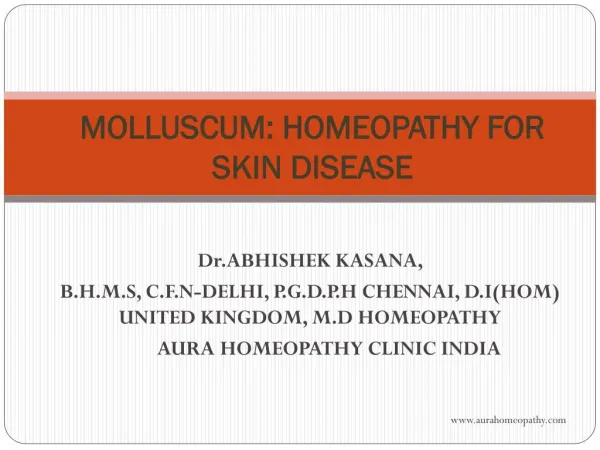 Homeopathy For Molluscum Treatment