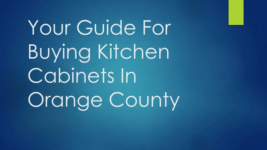 your guide for buying kitchen cabinets in orange