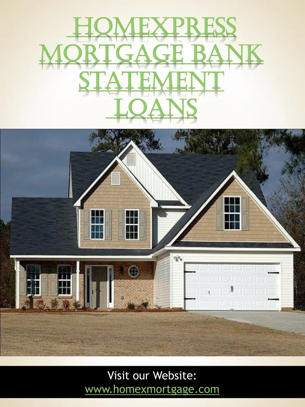homexpress mortgage bank statement loans