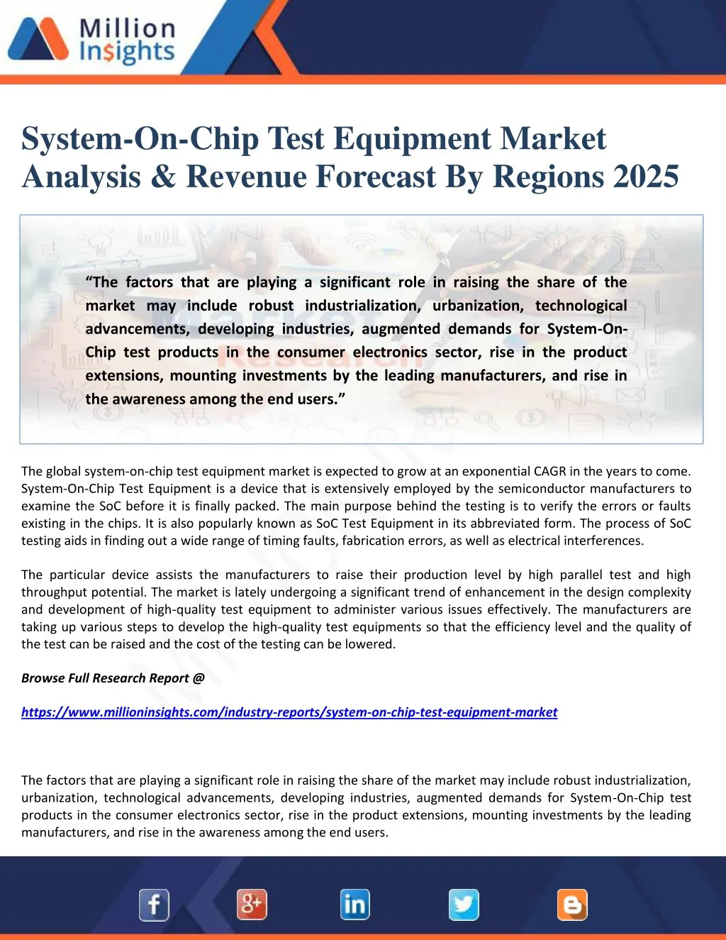 system on chip test equipment market analysis