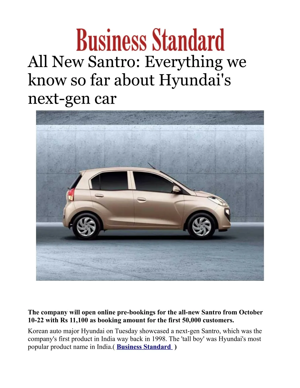 all new santro everything we know so far about