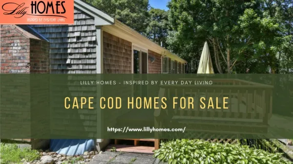 Cape Cod homes for sale available - Lilly Homes