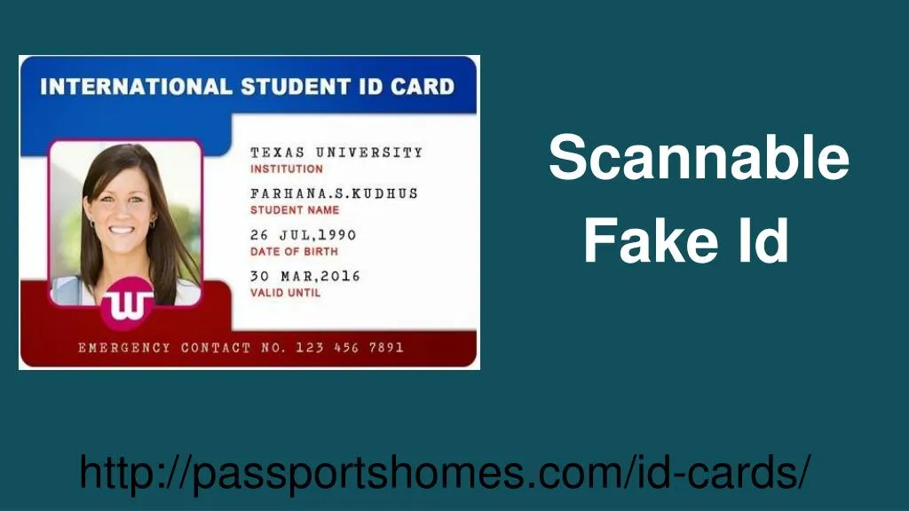 scannable fake id