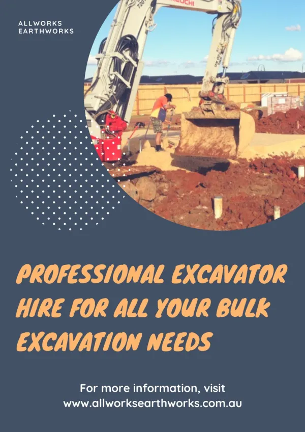 Professional Excavator Hire For All Your Bulk Excavation Needs