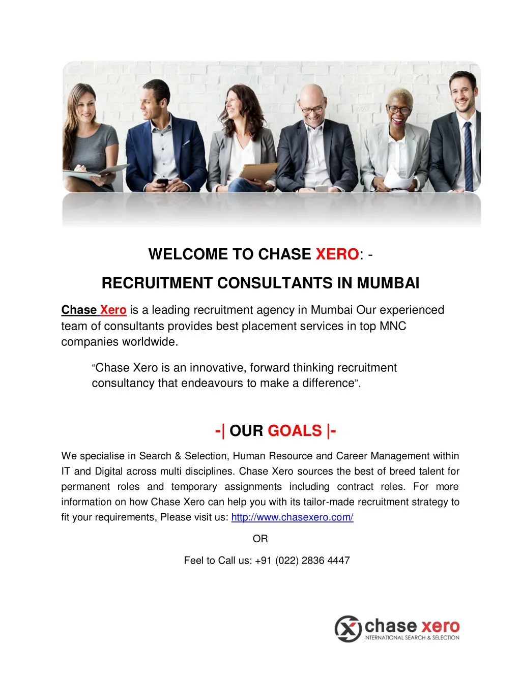 welcome to chase xero