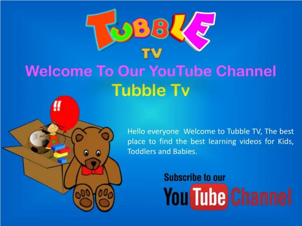 Educational Videos Kids and Nursery Rhymes | Tubble Tv