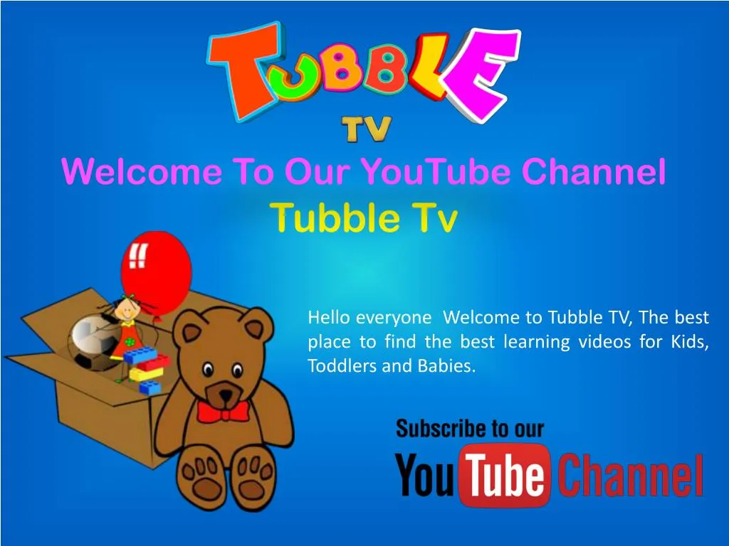 welcome to our youtube channel tubble tv