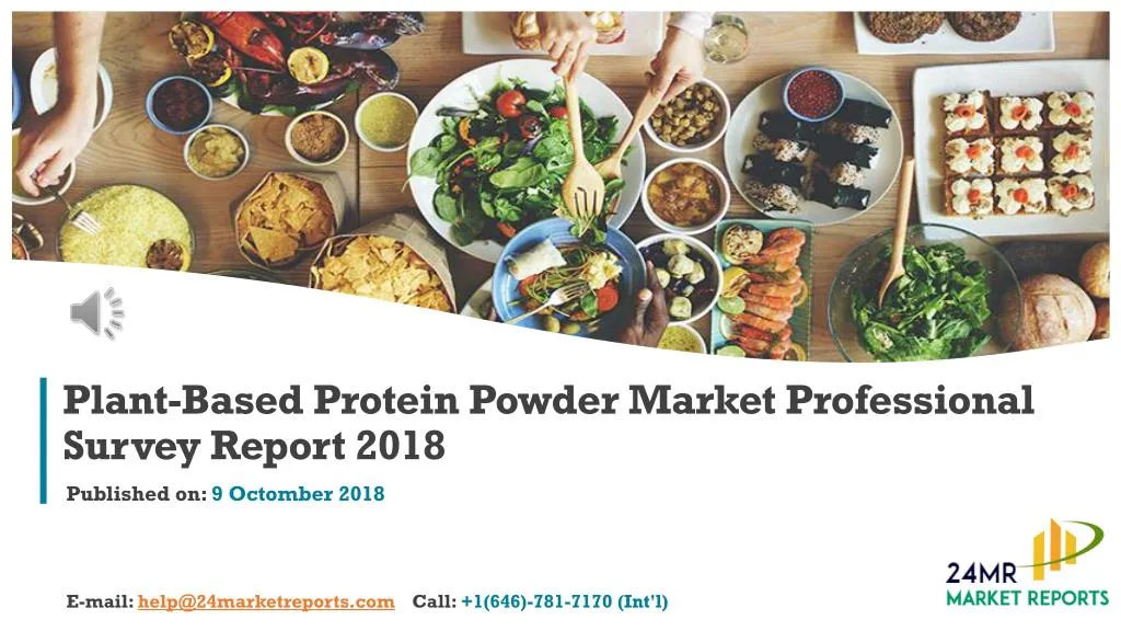 plant based protein powder market professional survey report 2018