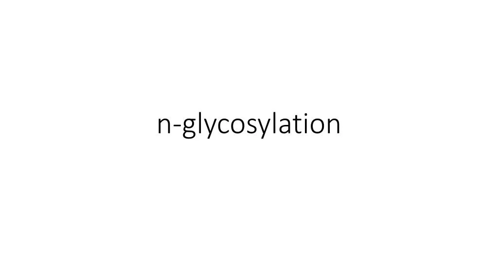 n glycosylation