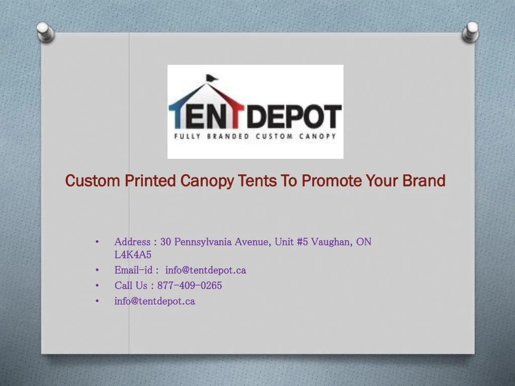 custom printed canopy tents to promote your brand