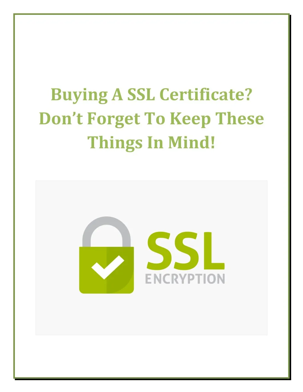 buying a ssl certificate don t forget to keep