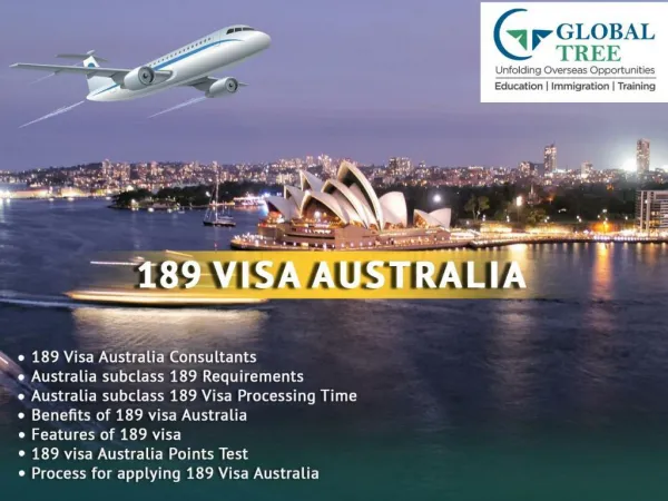 Australia Subclass 189 Immigration Consultants in india | 189 Visa Australia - Globaltree