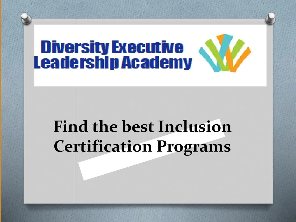 find the best inclusion certification programs