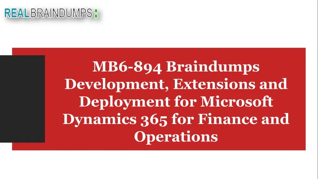 mb6 894 braindumps development extensions