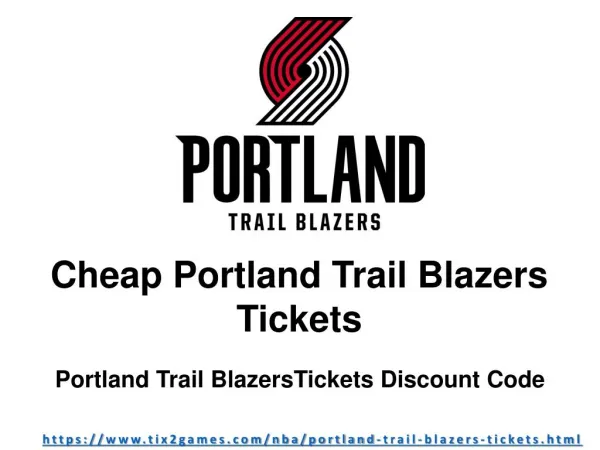 Portland Trail Blazers Tickets Discount Code