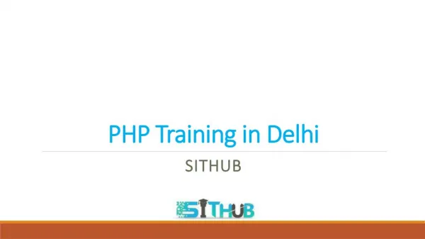 PHP Course | PHP Training in Delhi | SITHUB