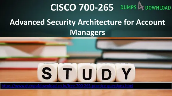 Free CISCO-700-265 Dumps - Free 700-265 Exam Dumps Dumps4Download