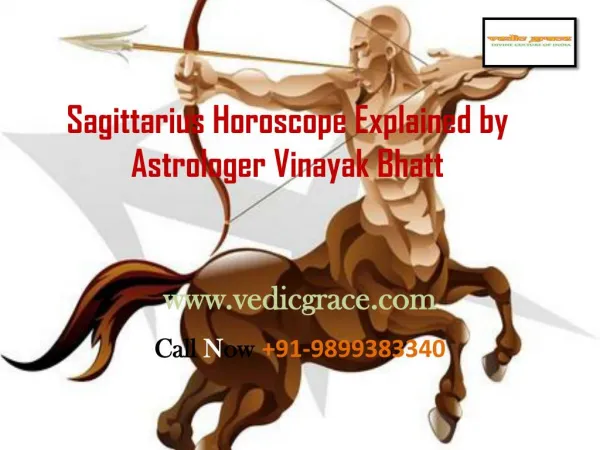 Sagittarius Horoscope Explained by Astrologer Vinayak Bhatt