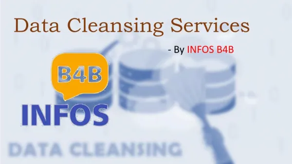 Data Cleansing Services | Data Cleansing | Data Cleansing Companies | Infos B4B