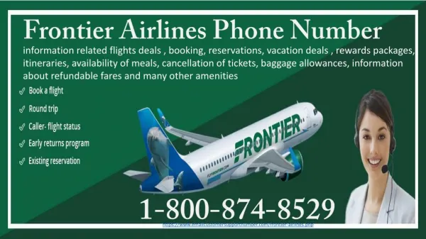Get affordable trip and comfortness with Frontier Airlines Phone Number