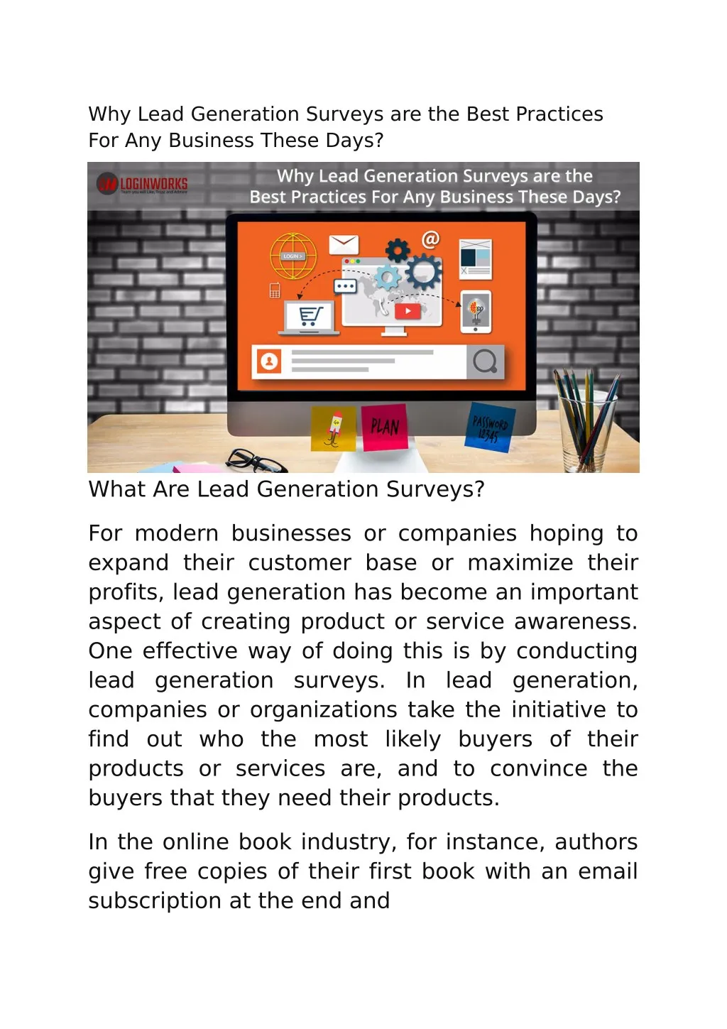 why lead generation surveys are the best