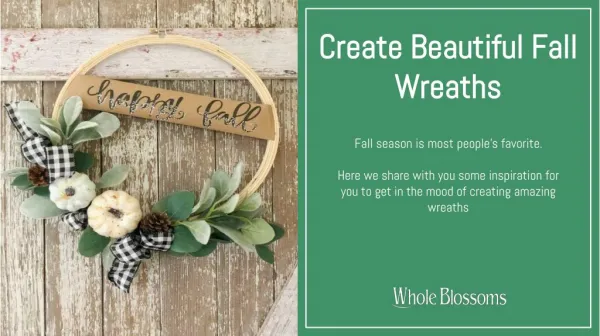Best idea to make gorgeous & fresh fall wreaths