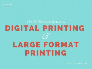 Guide on Digital and Large Format Printing - slide 1