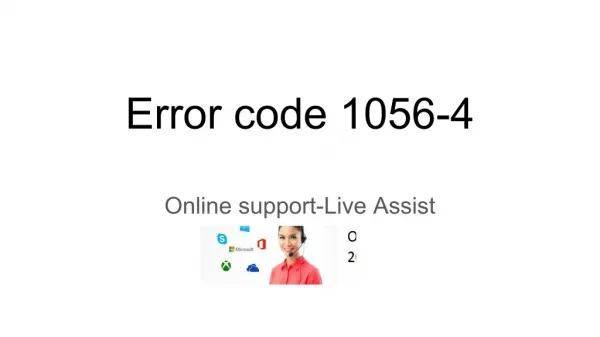 Error code 1056/4 Live support