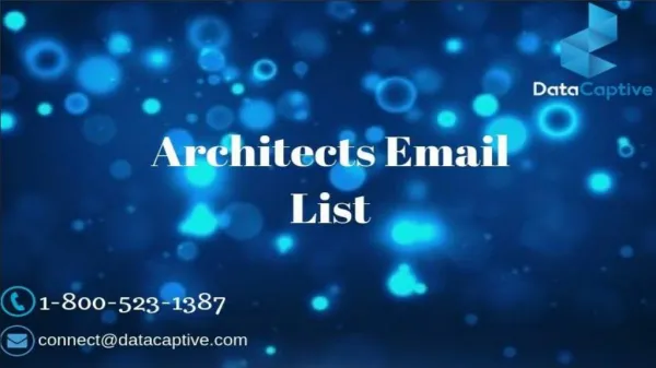 Grab the best Architects Email List