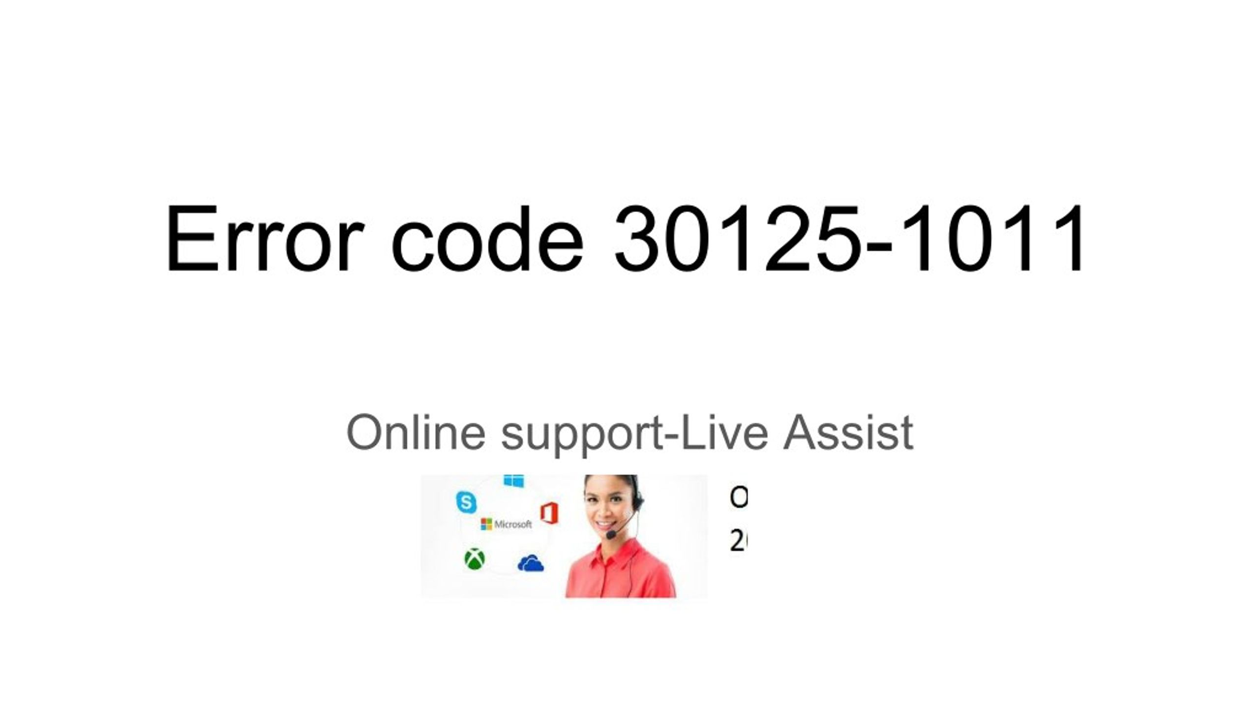 PPT - Error code 30125 PowerPoint Presentation, free download - ID:8039157