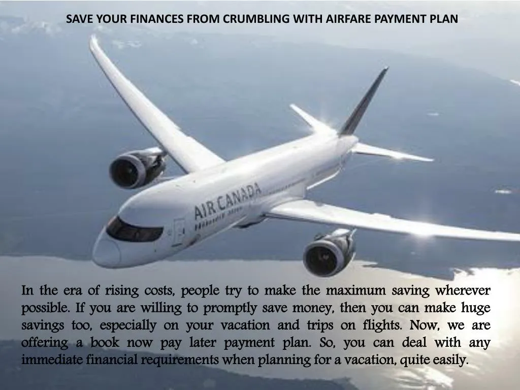 save your finances from crumbling with airfare