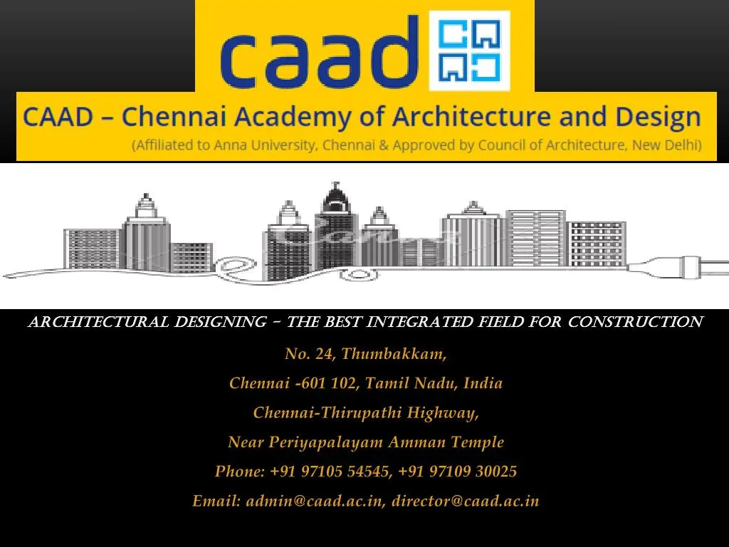 architectural designing the best integrated field for construction