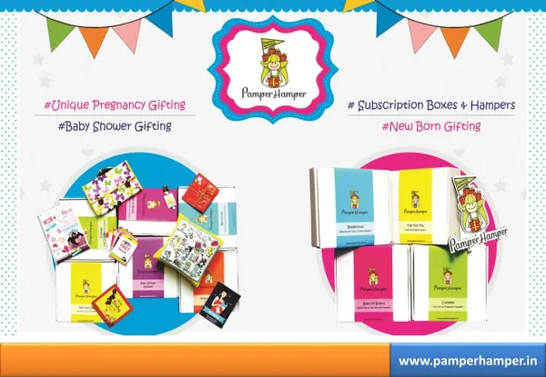Unique gifts, hampers for pregnancy, new born baby in India