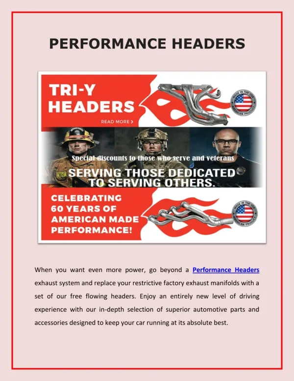 Performance Headers