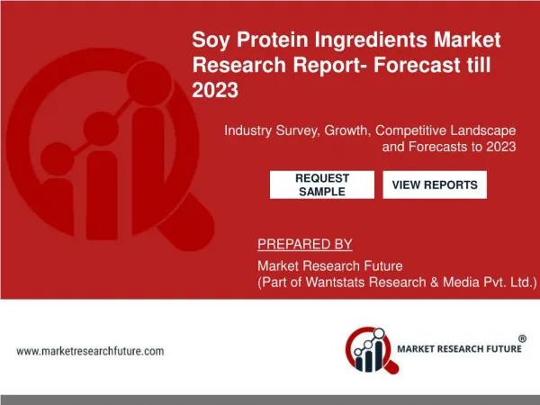 Global Soy Protein Ingredients Market Research Report Type, Application and Region