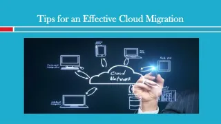 Tips for an Effective Cloud Migration - slide 1