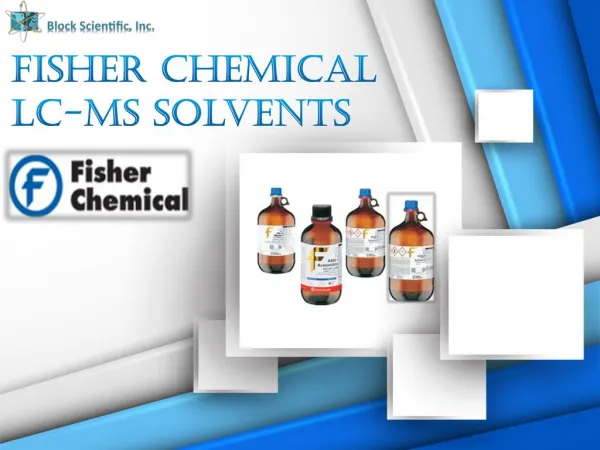 Fisher Chemical LC-MS Solvents