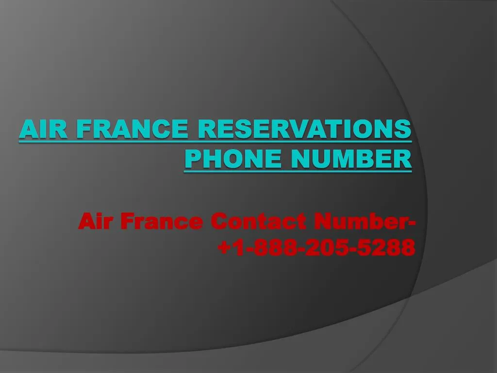 air france contact number 1 888 205 5288