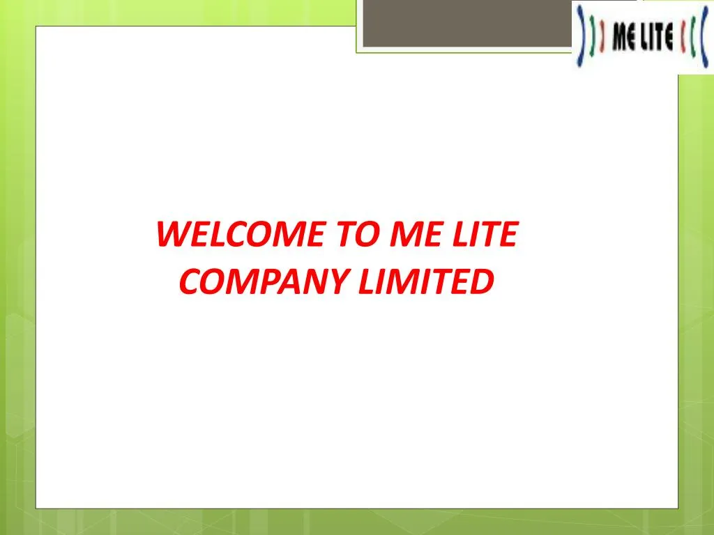 welcome to me lite company limited