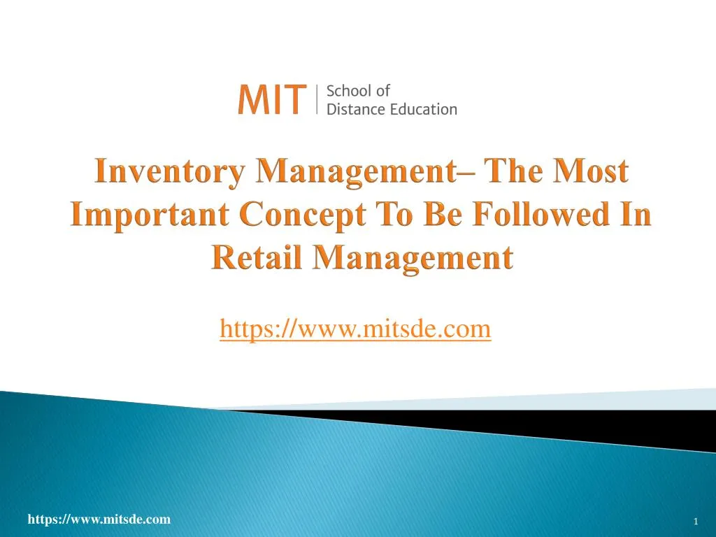 inventory management the most important concept to be followed in retail management