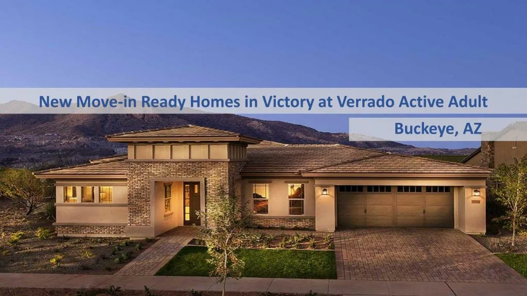 new move in ready homes in victory at verrado active adult