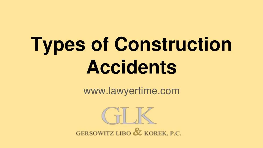 types of construction accidents