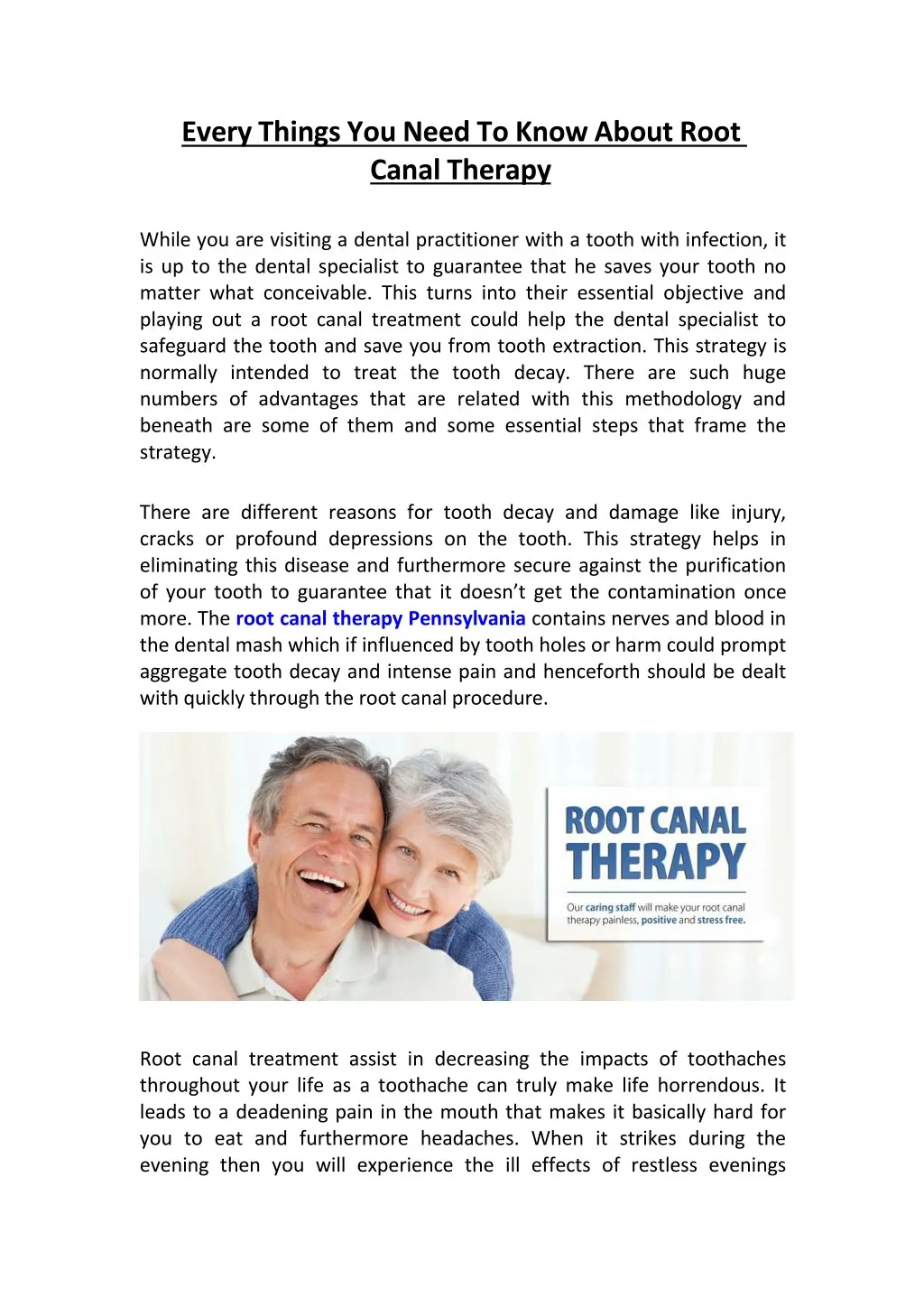 everythingsyouneed to knowabout root canal therapy