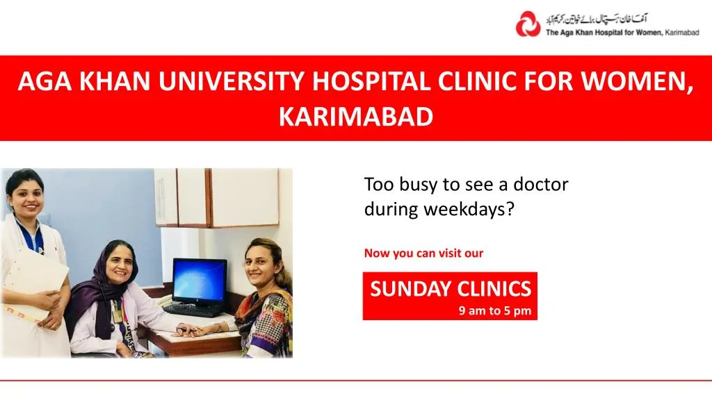 aga khan university hospital clinic for women