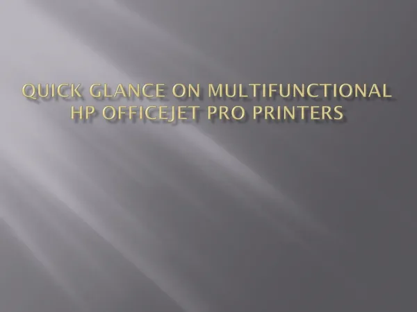 How to Configuring and Setup the HP OfficeJet Pro Printer
